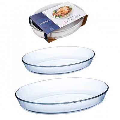 Набор стеклянных блюд Luminarc "Sabot" 2 шт 3,8 л + 1.7 л (P5605) P5605 фото