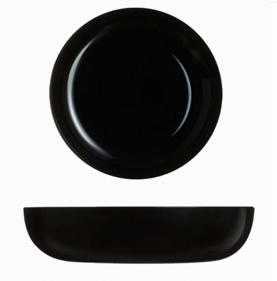 Чёрное глубокое блюдо Luminarc Friend Time Black 25 см (P6375) P6375 фото