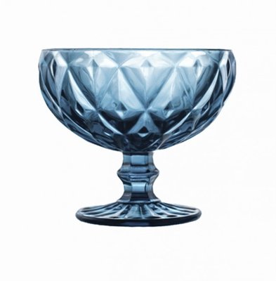 Набор креманок из цветного голубого стекла "Сапфир" 300мл 4шт Helios (6406) 6406 фото