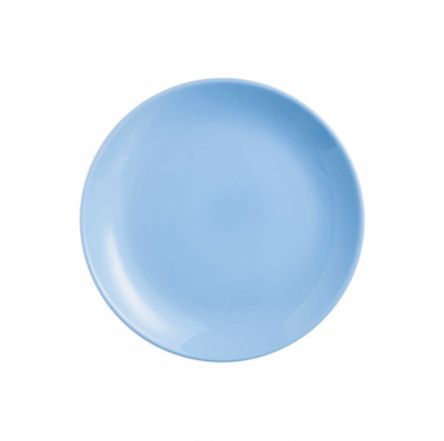 Тарелка голубая Diwali Light Blue обеденная 250мм Luminarc (P2610) P2610 фото