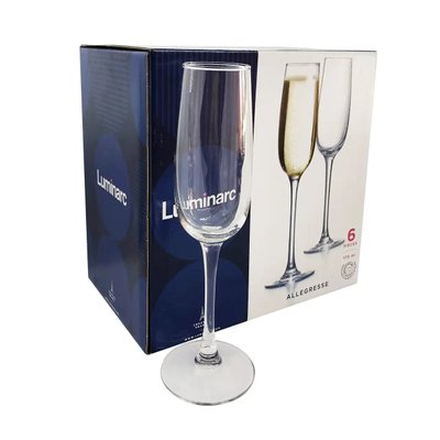 Набор бокалов Luminarc Аллегрес для шампанского 180 мл 6 шт (J8162) J8162 фото