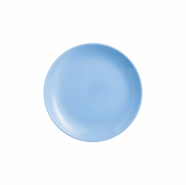 Тарелка голубая десертная Diwali Light Blue Luminarc 19 см (P2612) P2612 фото