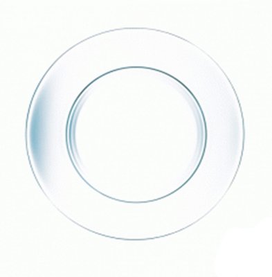 Тарелка десертная стеклянная прозрачная ОСЗ "Симпатия" 196 мм (16x1888) 16c1888 фото