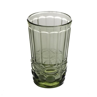 Набір зелених високих склянок для напоїв Смарагд Helios 350 мл 6 шт (6441) 6441 фото