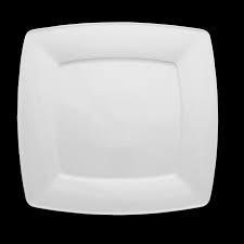 Тарелка квадратная фарфоровая подставная для сервировки Lubiana Victoria 260х260 мм (2736) 2736 фото