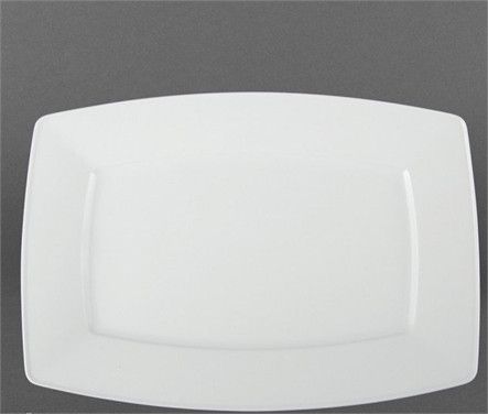 Тарелка прямоугольная фарфоровая для сервировки Lubiana Victoria 380х270 мм (2762) 2762 фото