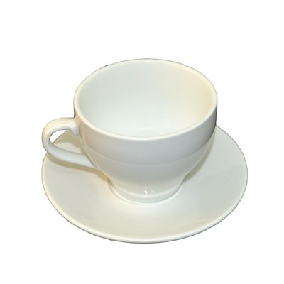 Чашка чайна порцелянова 300 мл із блюдцем Helios (HR1303) HR1303 фото