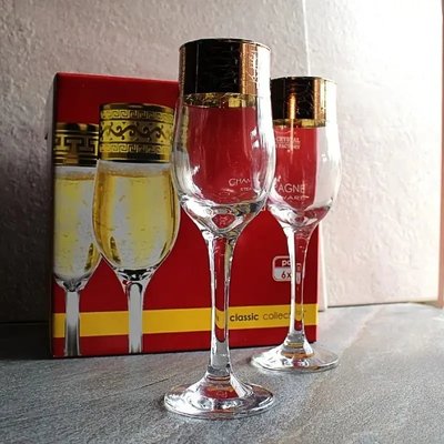 Набор бокалов для шампанского 200 мл 6шт ОСЗ Барокко TRV267-160-Э TRV267-160-Э фото
