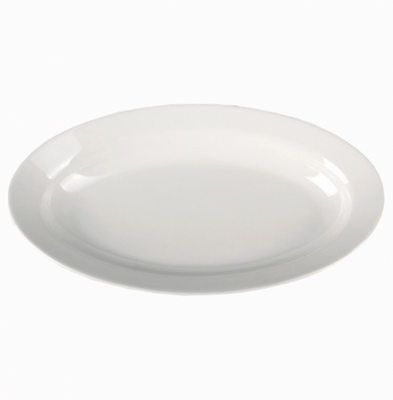 Біла глибока страва-срібниця Lubiana Kaszub 24*14 см (2112-L) 2112-L фото
