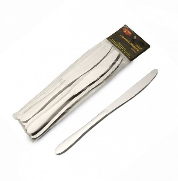 Набір ножів столових "Гладка" 6 приладів Helios (7503/н) 7503/н фото