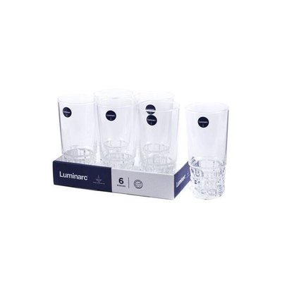Набір високих склянок Luminarc Quadrille 330 мл 6 пр. (P5187) P5187 фото