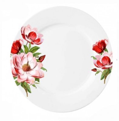 Тарелка глубокая полупорционная суповая с цветами 205мм 8 "Пион" (4365) 4365 фото