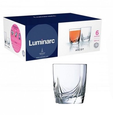 Набір низьких склянок Ascot Luminarc 300 мл 6 шт (N0757) N0757 фото