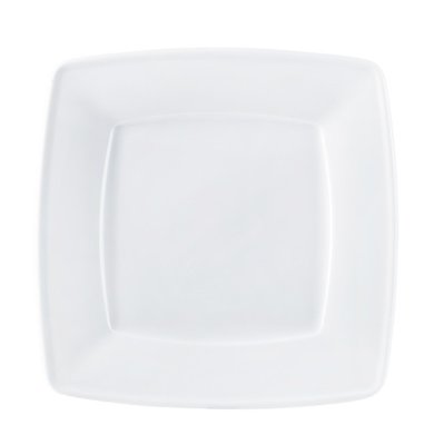 Тарілка біла сервірувальна квадратна з порцеляни Lubiana Victoria 320х320 мм (V2769) 2769 фото