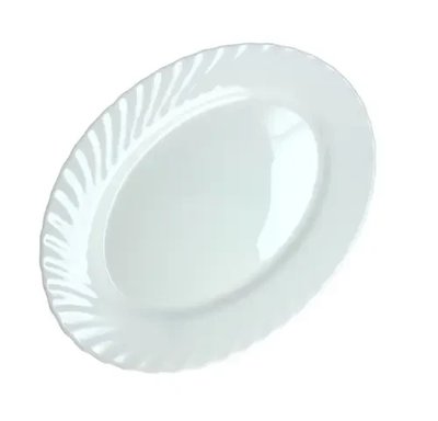 Плоское овальное блюдо из белой стеклокерамики Luminarc Trianon 290 мм (D6891) D6891 фото