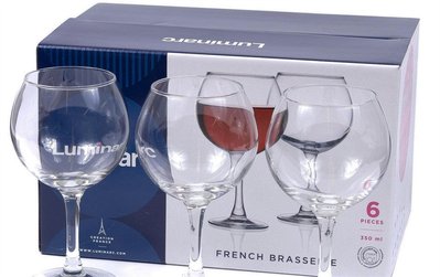 Набір келихів для вина Luminarc French Brasserie 350 мл 6 шт (P1882) P1882 фото