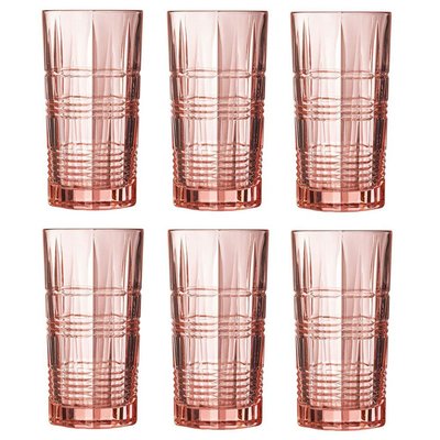 Набір склянок рожевих високих Dallas Luminarc 380 мл (P9164) P9164 фото