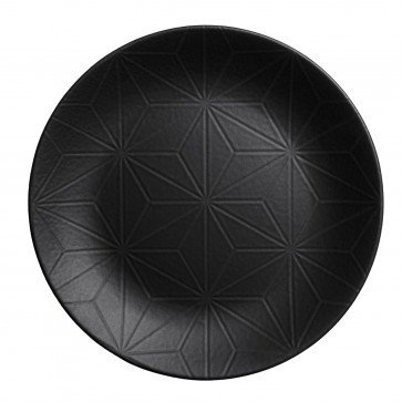 Мелкая чёрная тарелка Kutahya Porselen Corendon 210 мм (NM3021) NM3021 фото