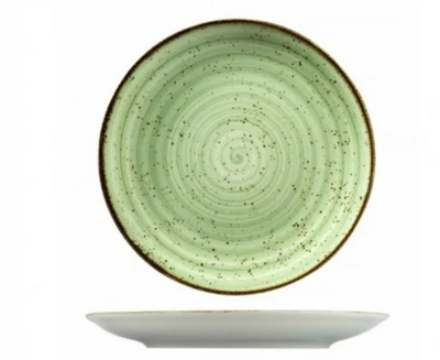 Тарелка фарфоровая мелкая зеленая Kutahya 210 мм (GR3021(6)) GR3021(6) фото