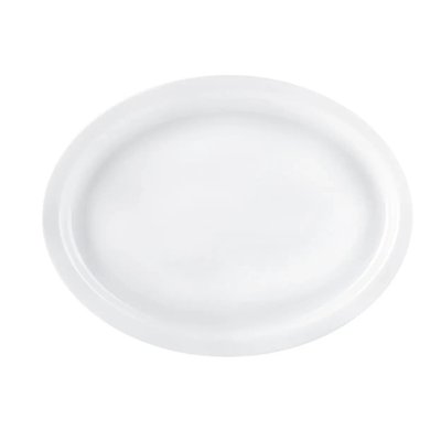 Овальне глубоке блюдо з білої порцеляни Lubiana Ameryka 290х220 мм (158) 158 фото