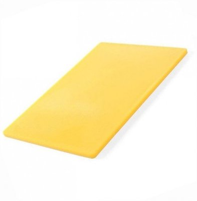 Профессиональная доска разделочная пластиковая желтая 400х300х180мм Helios 6935/3 6935/3 фото