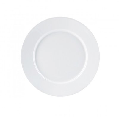 Тарілка біла сервірувальна Lubiana Kaszub порцелянова обідня 210 мм (231) 231 фото