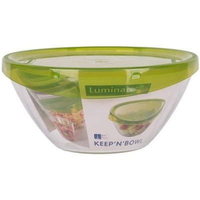 Пищевой контейнер Luminarc Keep'n'box круглый зелёный с крышкой 420 мл (P4528) P4528 фото