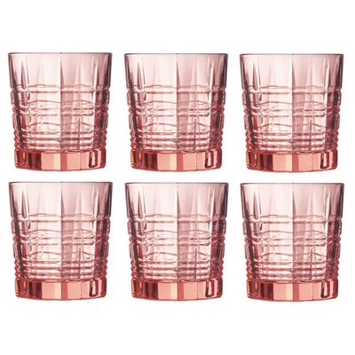 Набор розовых стаканов низких Dallas Luminarc 300 мл (P9165) P9165 фото