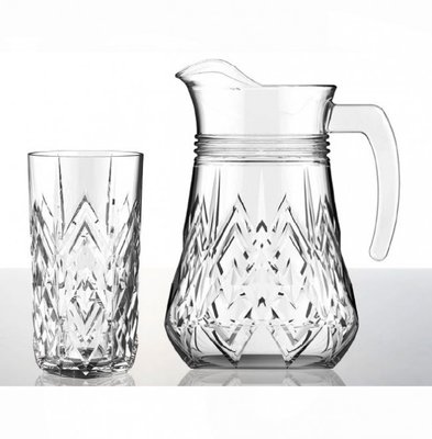 Набор кувшин 1300мл + 6 стаканов 250мл "Samantha" City Glass (3S300056) 3S300056 фото