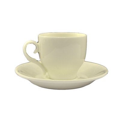 Набір кавовий Helios Extra white чашка 90 мл і блюдце 2 предмети (A7070) A7070 фото