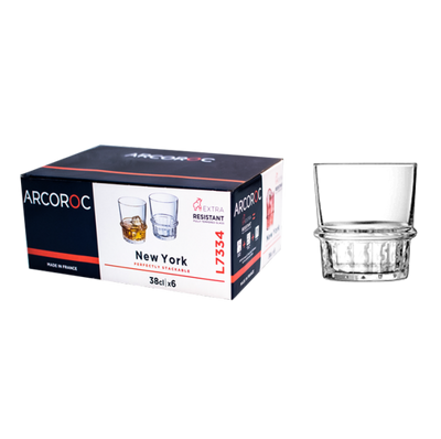 Набор широких стаканов для виски Arcoroc New York 380 мл 6шт (L7334) L7334 фото