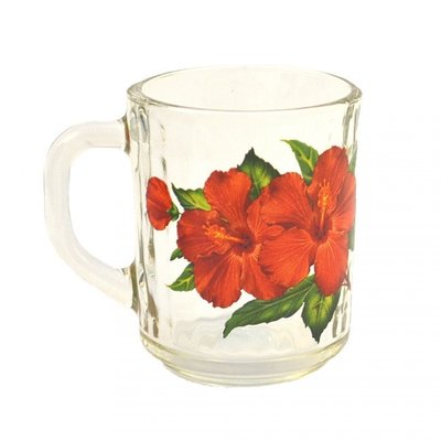 Кружка "Gren tea" 200 мл декорована "Квіти мікс" нова(48) 8100/1335 (48) фото