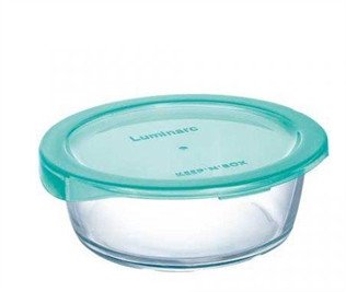 Харчовий контейнер Luminarc Keep`N круглий бірюзовий з кришкою 420 мл (P5525) P5525 фото