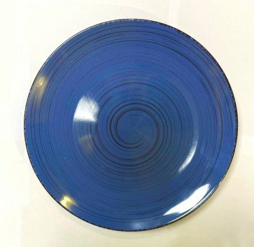 Тарелка фарфоровая синяя 265 мм Helios 4212 4212 фото