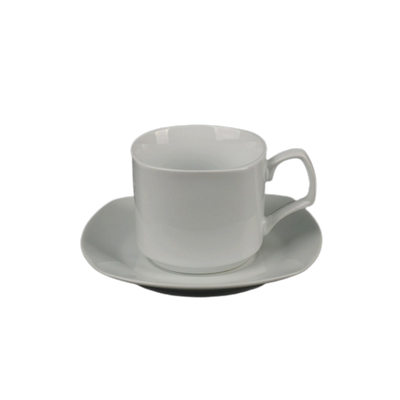 Чашка чайна порцелянова 180 мл із блюдцем Helios (HR1313) HR1313 фото