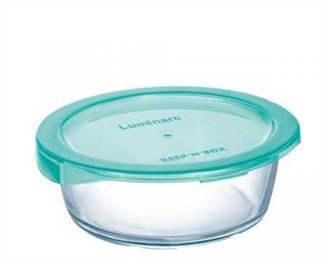 Харчовий контейнер Luminarc Keep`N круглий бірюзовий з кришкою 670 мл (P5524) P5524 фото