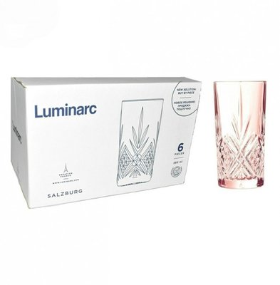 Набір низьких склянок Luminarc Dallas Lilac 300 мл 6шт (P9278) P9278 фото