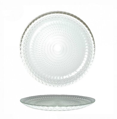 Стеклянная прозрачная тарелка обеденная 25 см ОСЗ Идиллия 19c2060 19c2060 фото