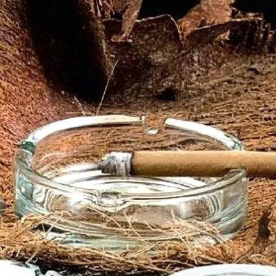 Пепельница круглая, стеклянная прозрачная ОСЗ (2c1015) 02c1015 фото