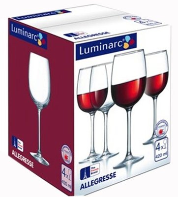 Набір келихів для вина Luminarc Allegresse 550 мл 4 шт (L1403) L1403 фото